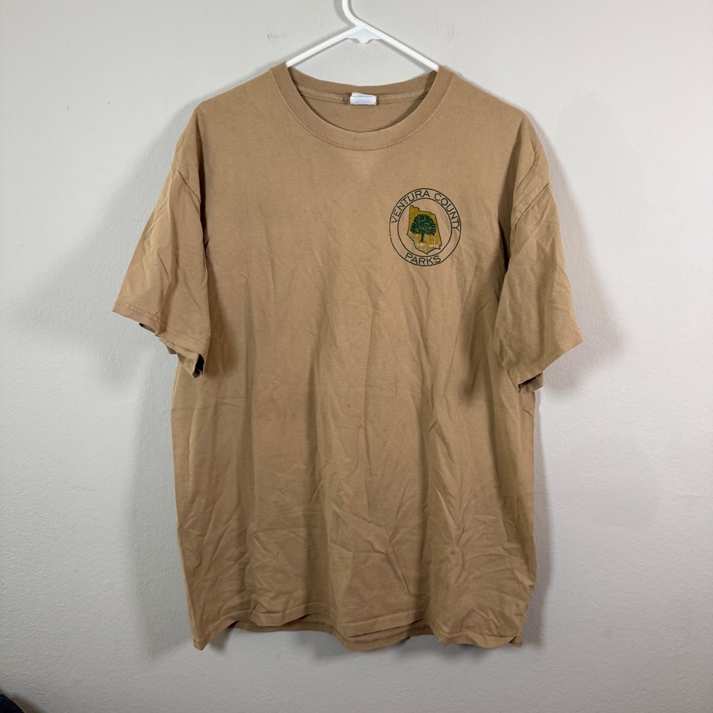 Ventura County Parks T Shirt Mens XL Khaki Graphic Tee